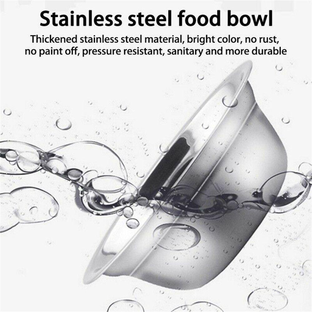 Bát Inox Cỡ Lớn Tự Động Đựng Thức Ăn Cho Thú Cưng