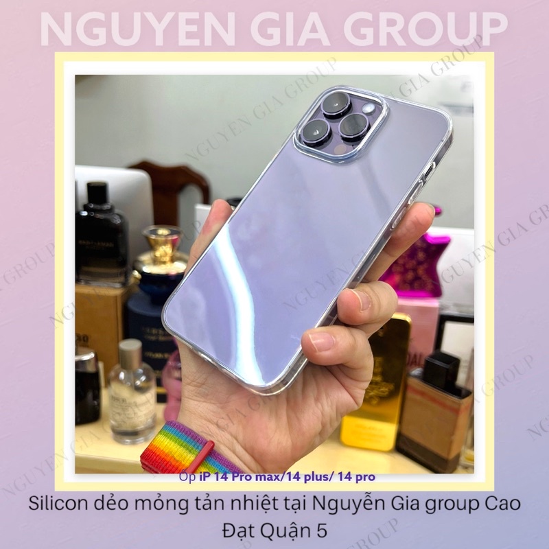 Ốp lưng silicon dẻo siu mỏng HOCO slim case iPhone 15 pro max  iP 14 Pro Max/ip 14 Plus tại Nguyễn Gia group Cao Đạt q5