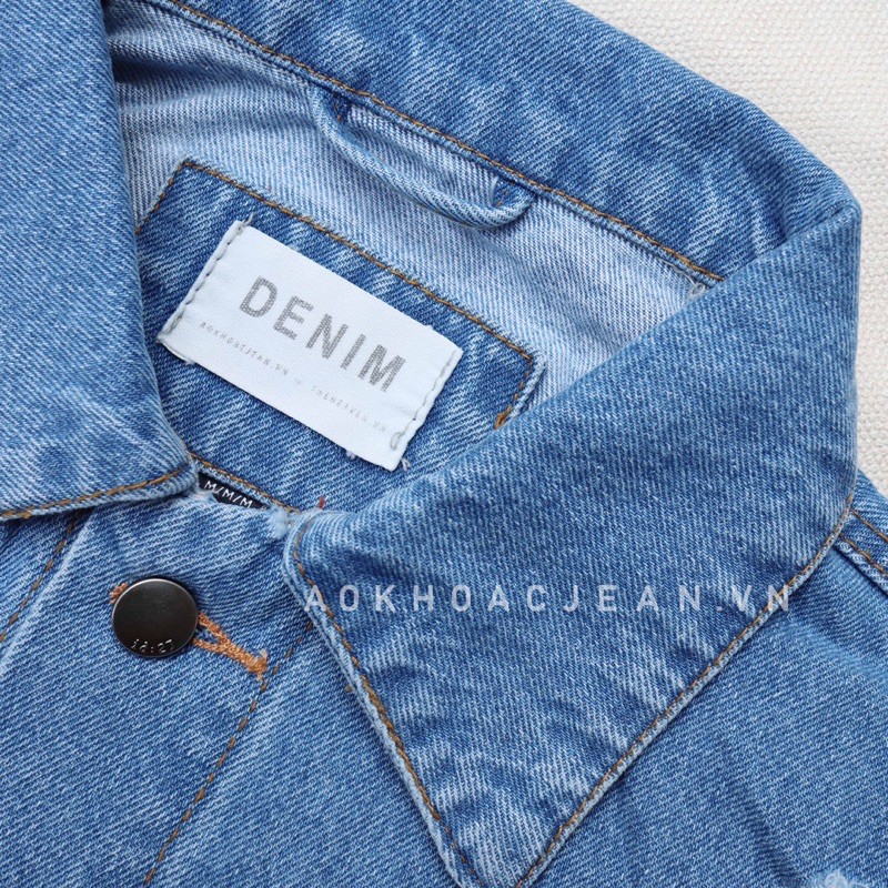 Áo khoác jean,bò nữ Rách oversize unisex có 6 túi có túi trong dành cho nam nữ hàng cao cấp