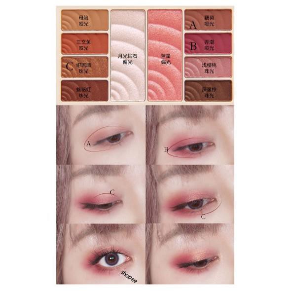 Bảng Mắt Novo 3in1 Ornate Kiêm Bắt Sáng Và Má Hồng Hàng Nội Địa Trung | BigBuy360 - bigbuy360.vn