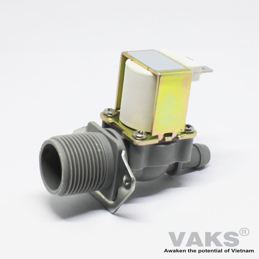 VAN ĐIỆN TỪ Van đầu vào ren 27mm, đầu ra 12mm, 12V DC - Thường Đóng