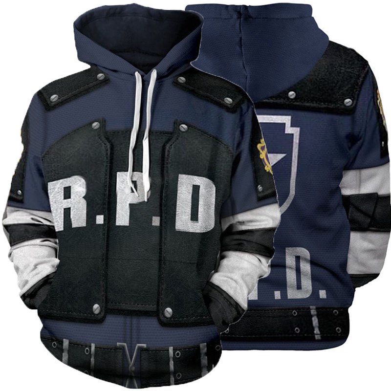 Áo khoác hoodie hóa trang Leon Scott Kennedy 3D mã 7voB