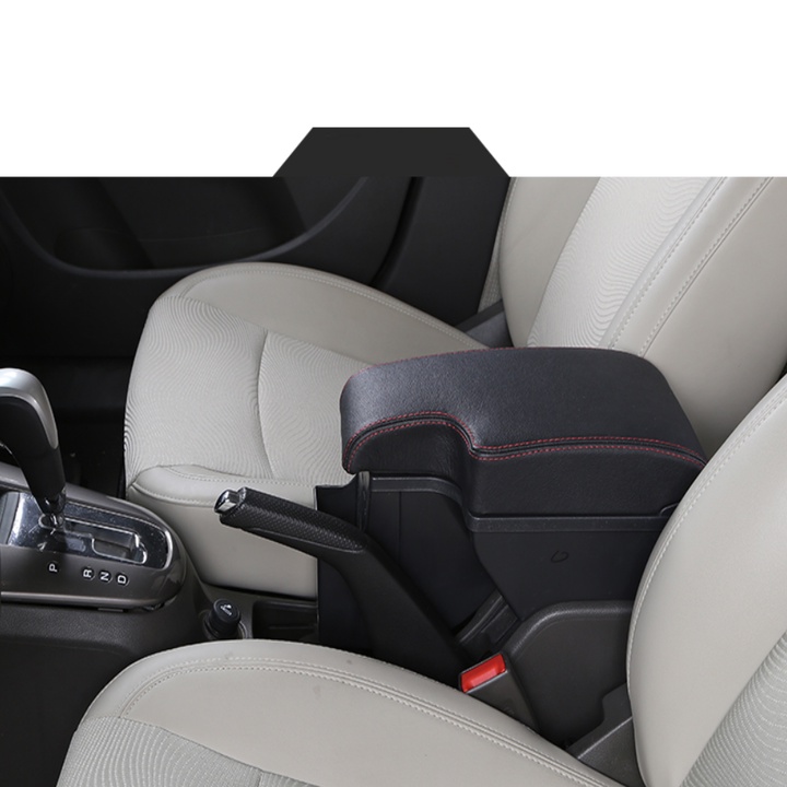 Hộp tỳ tay, đệm tỳ tay lắp cho xe Chevrolet Cruze và Deawoo Lacetti dạng khối tích hợp 3 cổng USB, Armrest box