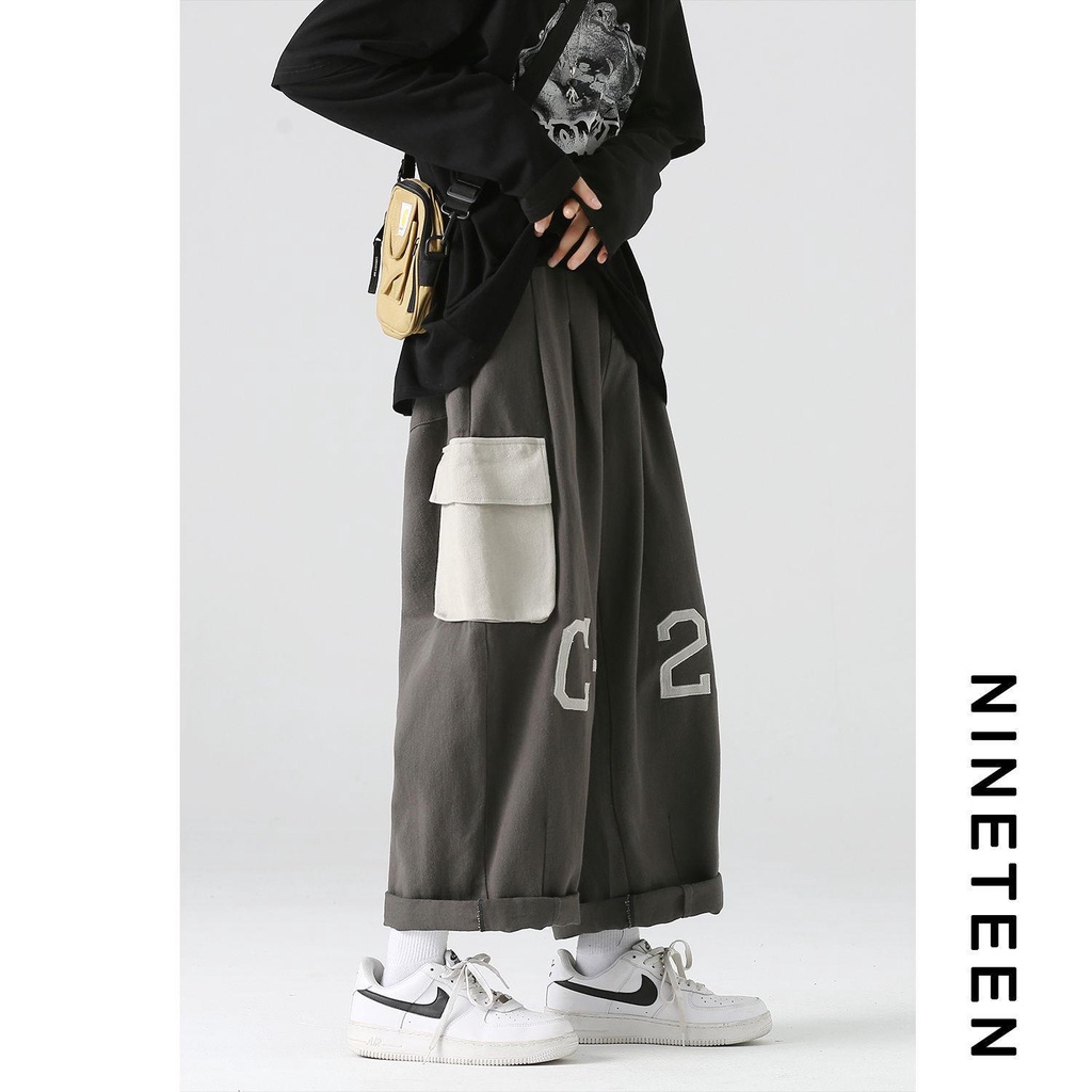 Quần Dài Ống Rộng Thêu Họa Tiết Phong Cách Năng Động Trẻ Trung Dành Cho Nam