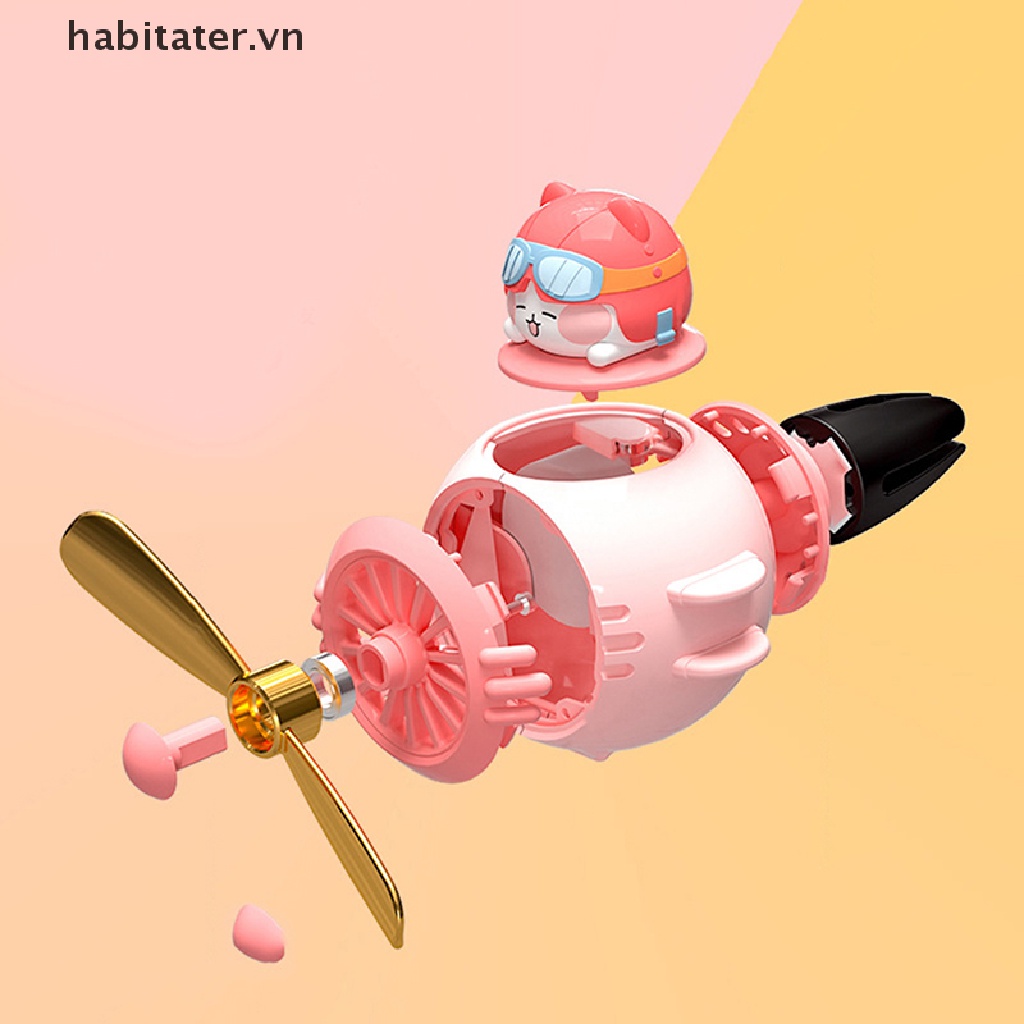 Tater Cánh Quạt Làm Mát Không Khí Xe Hơi Hoạt Hình Gấu Pilot Rotag Hương Thơm Mới VN