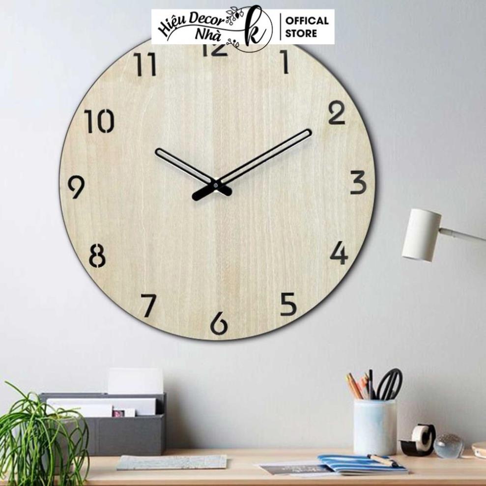 Đồng Hồ Treo Tường Gỗ Decor Vintage Kim Trôi Độc Đáo Thiết Kế Tối Giản Hiện Đại - Hiệu Nhà K