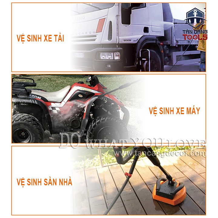 Máy Xịt Rửa Xe Cao Áp, Chà Sàn Worx WG602E 1500W