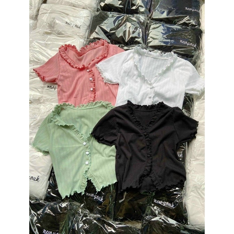 ÁO CROPTOP CUỐN BIÊN