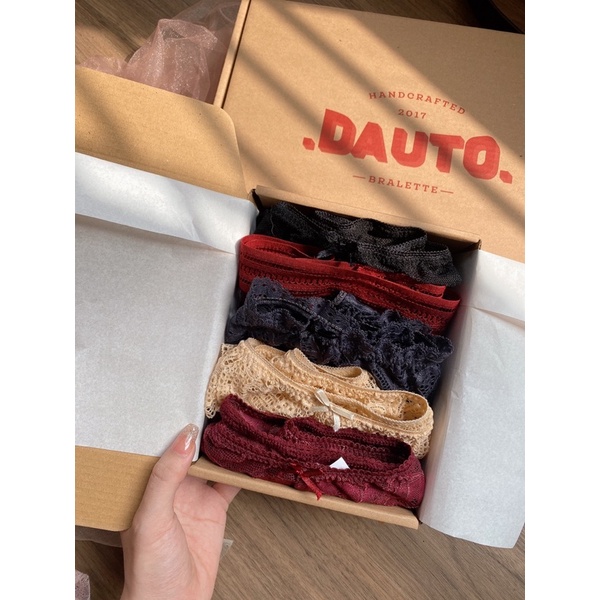 Panties Box Random - Set Quần Lót Ren, Quần Lót Basic Thiết Kế Ren Mềm Mại dauto.dauto