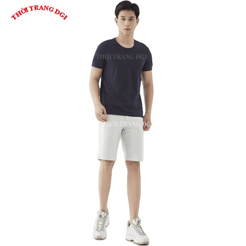 Áo Thun Nam Cổ Tròn Cotton Hàng Hiệu Zakado Áo Phông Nam Không Cổ Co Giãn Loại Đẹp