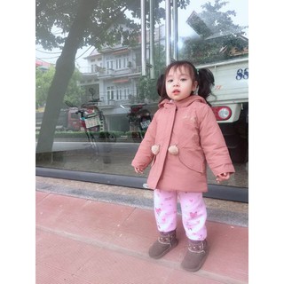 Áo Parka Zara quả bông (ảnh cuối khách mặc)