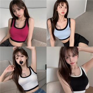 Áo 2 dây croptop bản to chất thun co dãn tôn dáng siêu xinh kl boutique