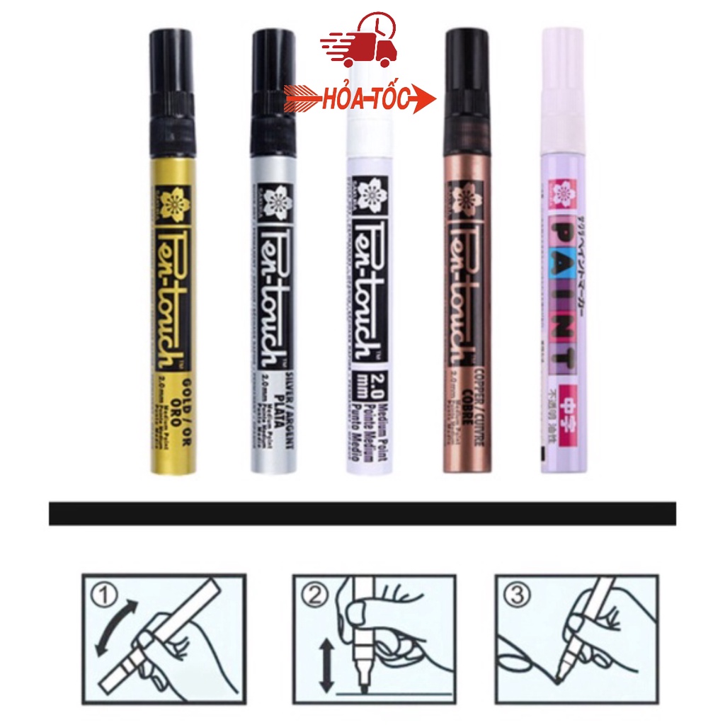 BÚT SƠN SAKURA PENTOUCH (NHIỀU MÀU, VẼ ĐƯỢC TRÊN NHIỀU VẬT LIỆU) [ Sugi Art Shop ]