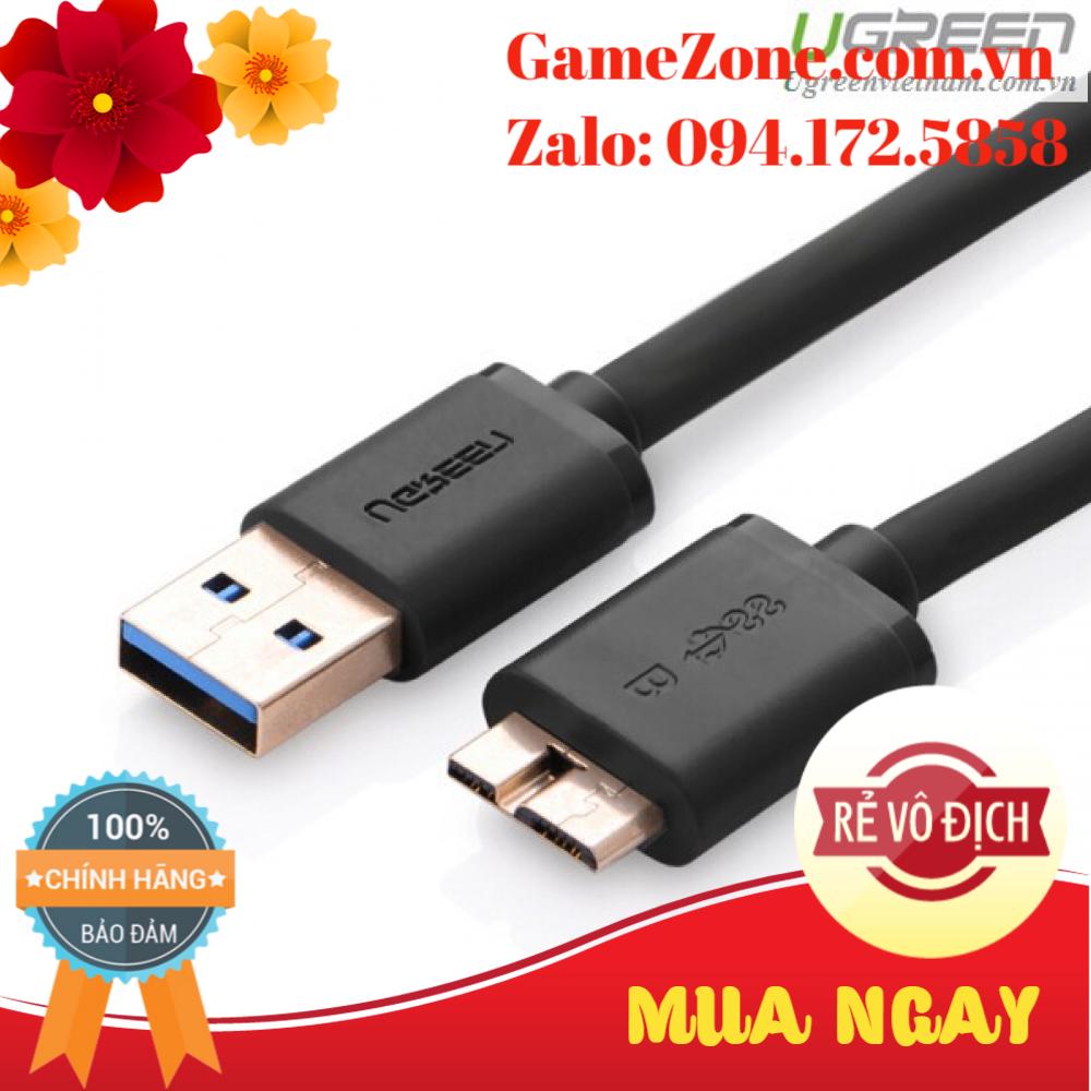 Dây cáp usb 3.0 sang micro b dài 1m chính hãng ugreen 10841 cao cấp
