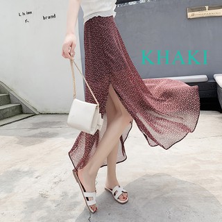 XJ-Xj-váy Dài Chấm Bi Thanh Lịch Và Sang Trọng