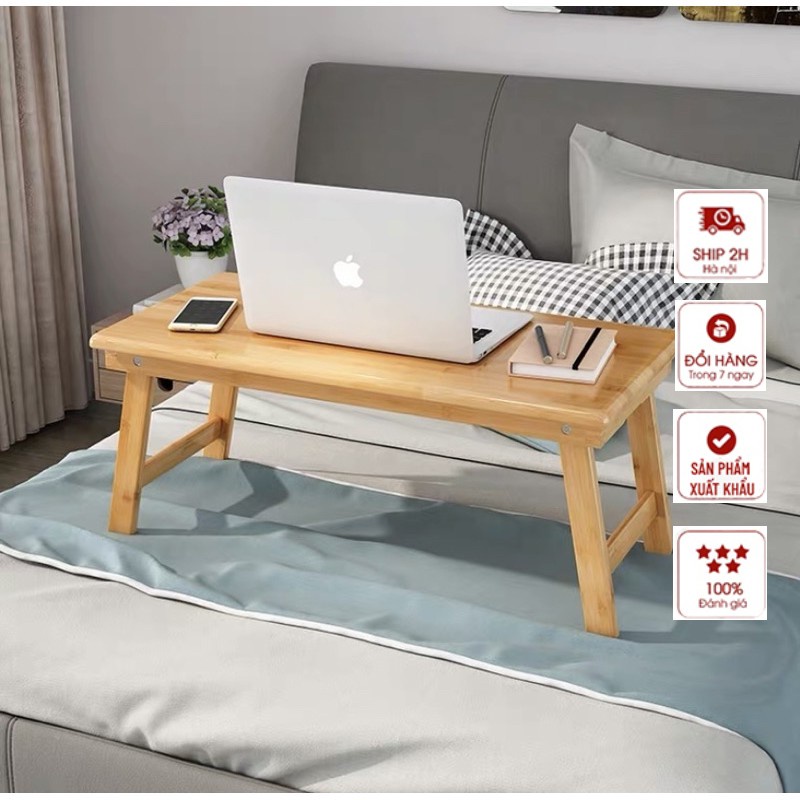 Bàn Gỗ Chân Xếp 40x60cm - Bàn học/ cafe ngồi bệt gấp gọn gỗ tự nhiên đa năng