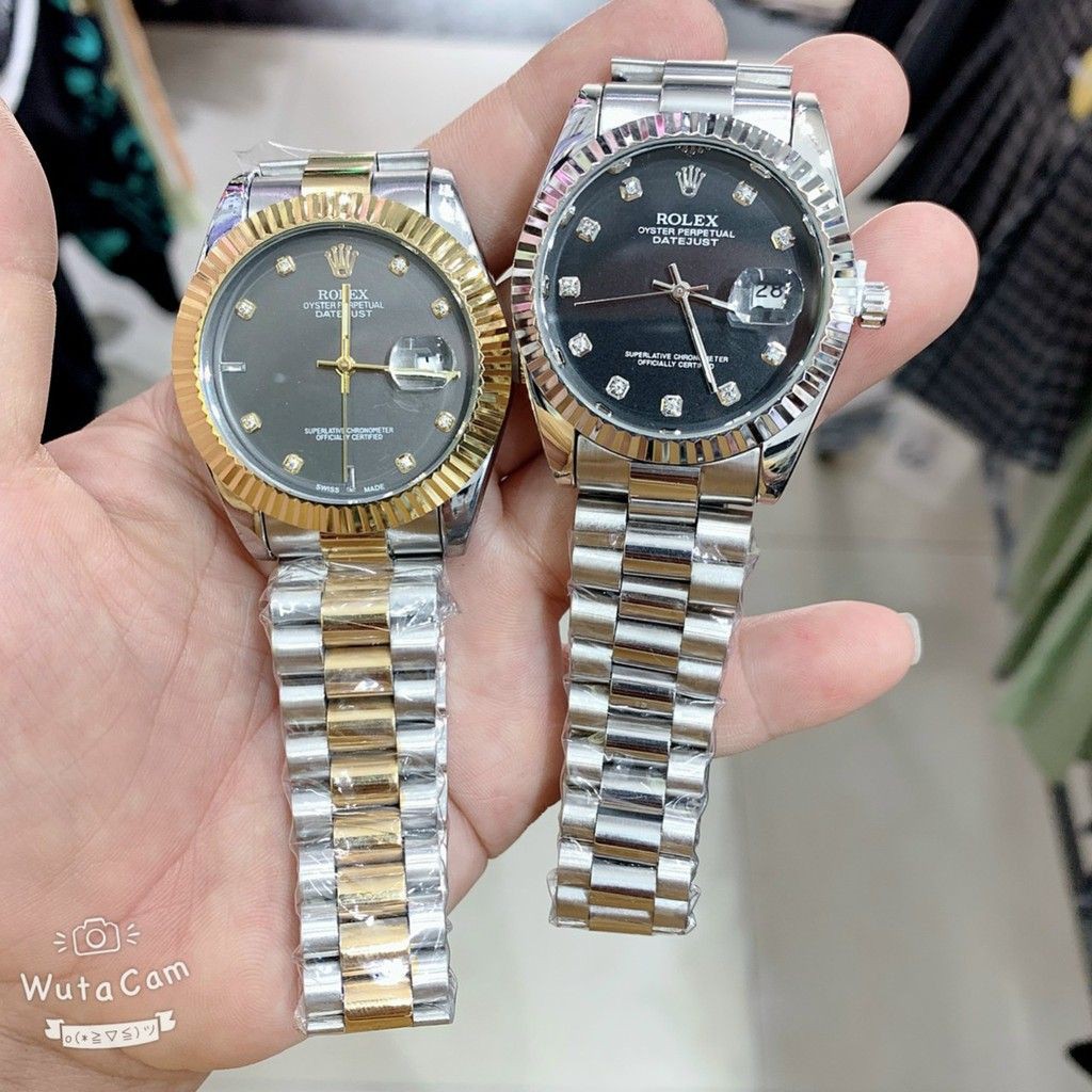 [Free Ship]  Đồng Nam Rolex156 dây đặc nguyên khối, mạ không rỉ, dây full vàng