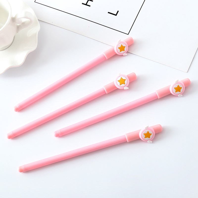 Bút mực gel phối hình ngôi sao xinh xắn tiện lợi