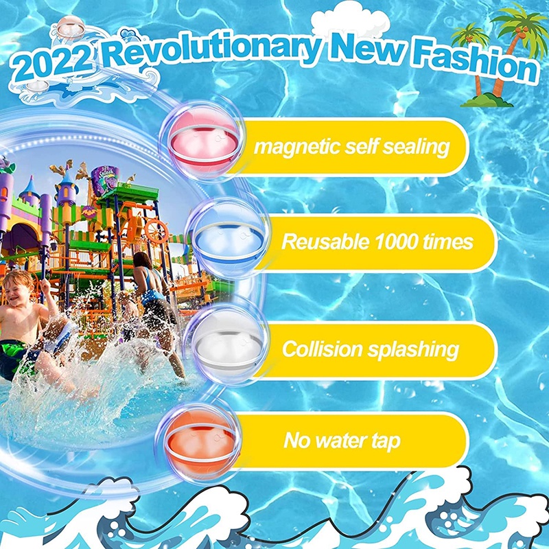 Bong Bóng Nước Nam Châm Silicone Trẻ Em Có Thể Tái Sử Dụng Cho Trò Chơi Chiến đấu Dưới Nước
