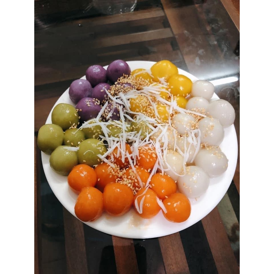 [SALE CẬN DATE 30/6/2023]Set nguyên liệu 900g-1050g làm bánh trôi/bánh chay ngũ sắc/bánh trôi hoa sen