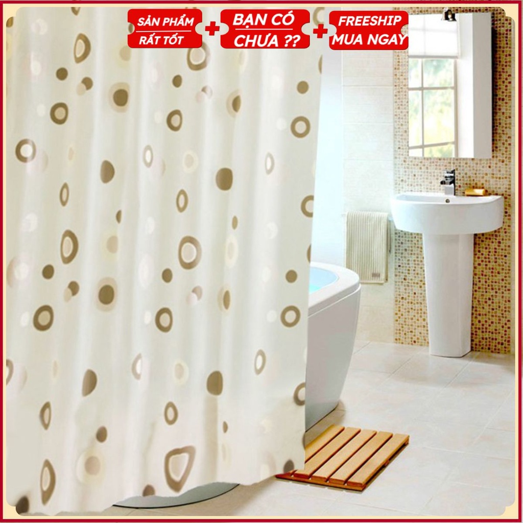 Rèm Cửa Nhà Tắm PEVA Cao Cấp - Decor NHIỀU HỌA TIẾT Đẹp Cá Tính - Chống Nước
