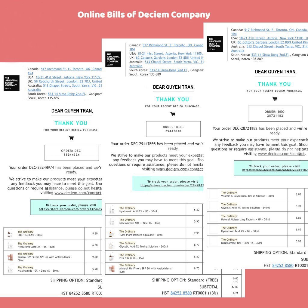 Tinh chất ngăn ngừa mụn giảm thâm se khít lỗ chân lông The Ordinary Niacinamide 10% + Zinc 1% bản Canada 30ml