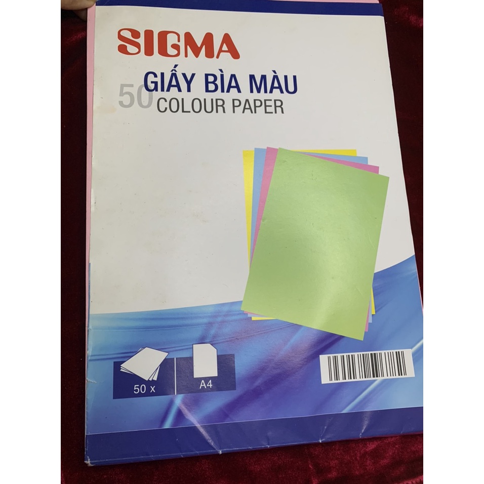 1 tờ giấy bìa A4 màu hồng