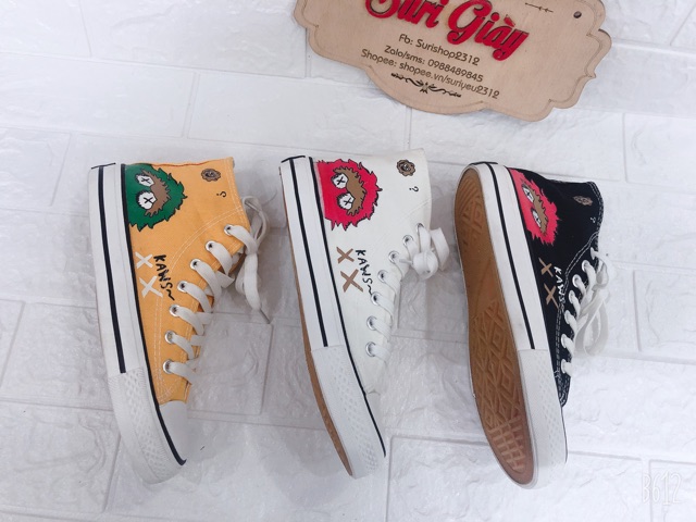 ] Giày thể thao cao cổ in hình ngộ nghĩnh mã 719 | BigBuy360 - bigbuy360.vn