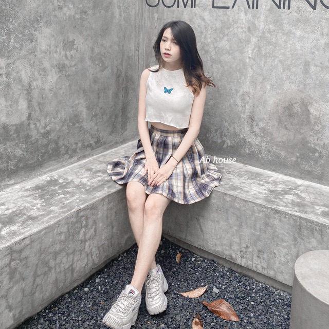 Chân Váy Caro Xếp Ly Dáng Xoè - Caro Skirts ( Ảnh Thật) | BigBuy360 - bigbuy360.vn