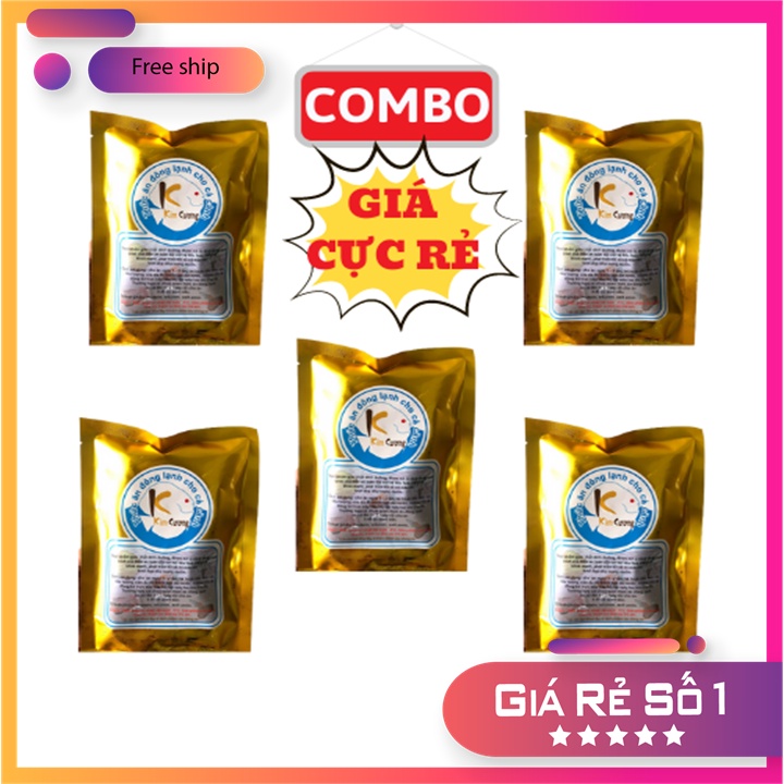 Artemia sinh khối KIM CƯƠNG_dạng viên 5gói/1kg_[Vĩnh Châu]_thức ăn chăm sóc cho cá cảnh_an toàn bể cá_thú vui thủy sinh