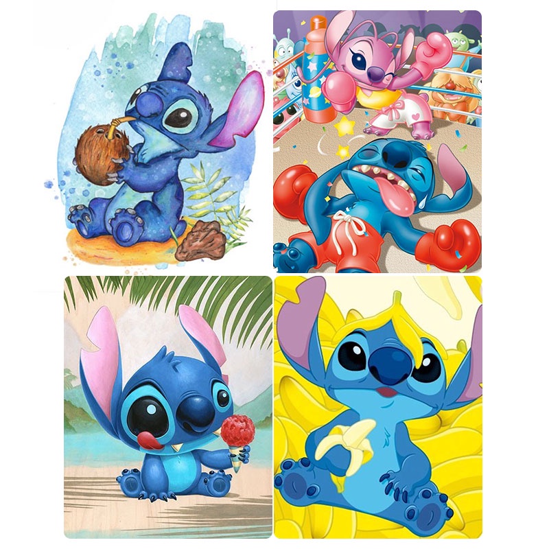 Bộ tranh đính đá 5D họa tiết hoạt hình độc đáo diy dùng trang trí nhà cửa