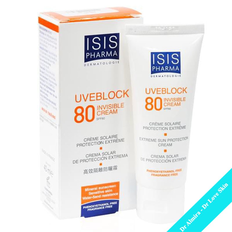 Kem chống nắng cho da thường ISIS PHARMA UVEBLOCK 80 SPF50+