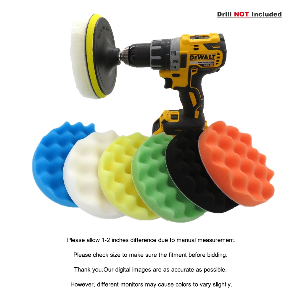 Bộ 8 Đệm Đánh Bóng Xe Hơi Bằng Sợi Len M14 Chuyên Dụng