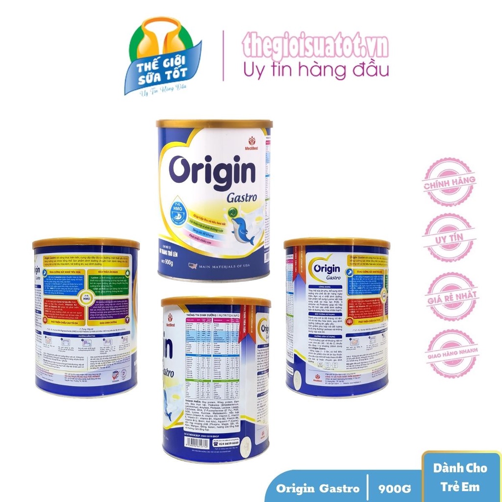 Sữa Origin Gold Baby Gastro 900G - Phát Triển Chiều Cao Cân Nặng Trí Não Tiêu Hóa Khỏe Mạnh thegioisuatot