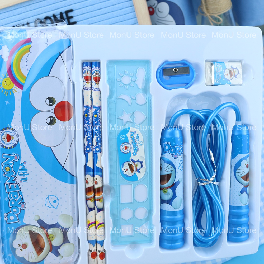 Bộ dụng cụ học tập SET E hình DORAEMON DOREMON dễ thương cute TooYoo BK00043