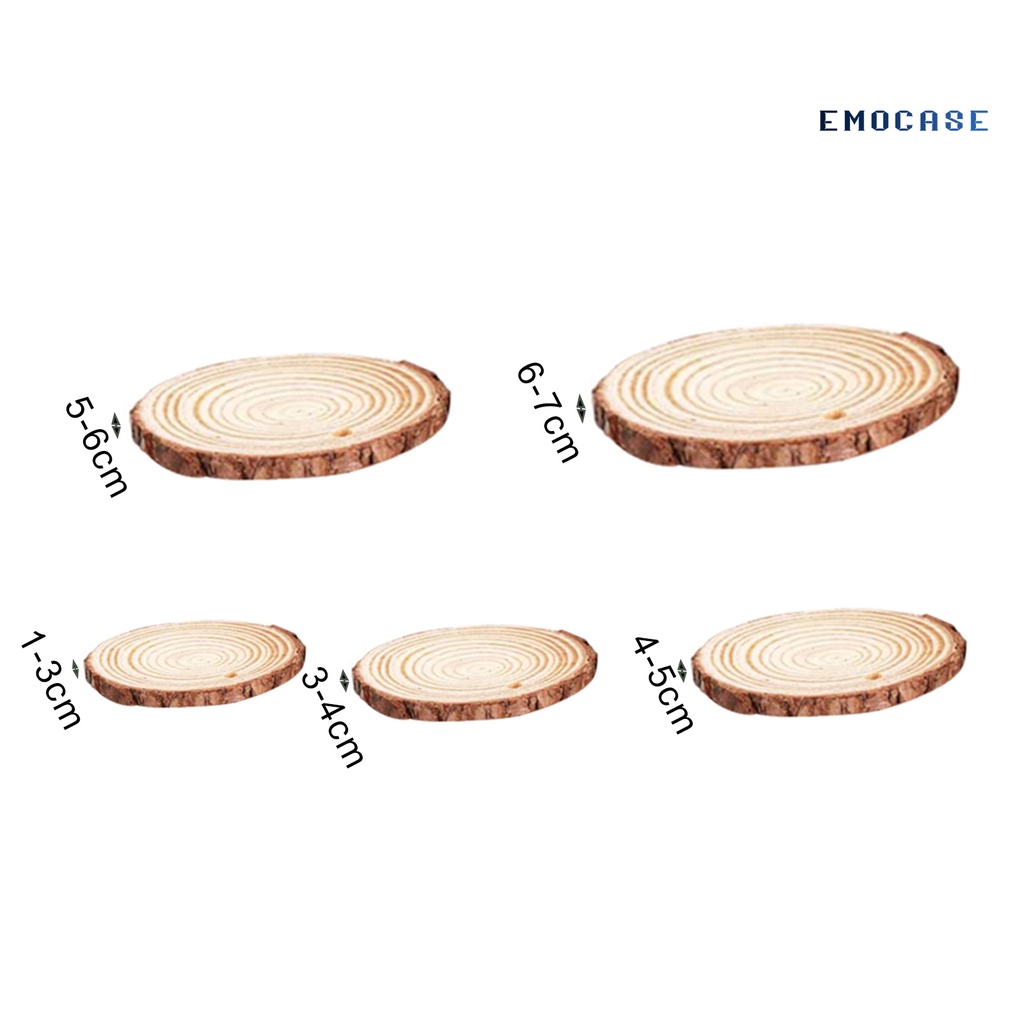 Set 10 Lát Gỗ Tròn Siêu Nhẹ Cứng Chưa Hoàn Thiện Cho Gia Đình