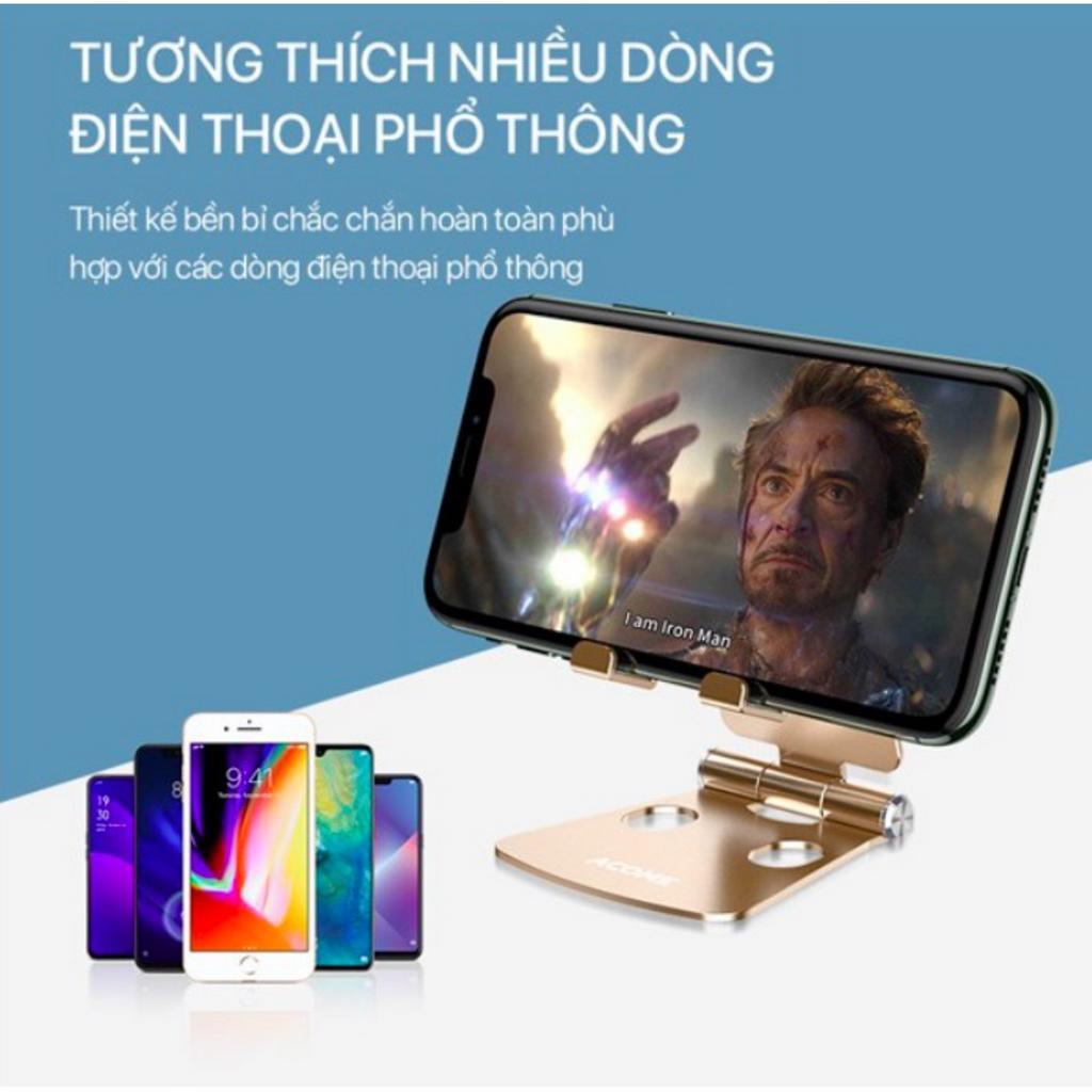 Giá Đỡ Điện Thoại/Máy Tính Bảng ACOME AH01 Điều Chỉnh Linh Hoạt 270 Độ - BẢO HÀNH 12 THÁNG
