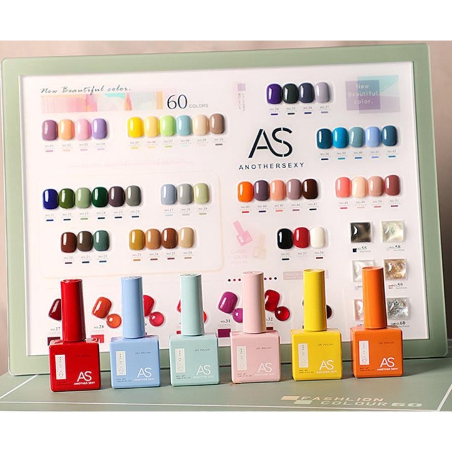 Sơn gel AS mẫu chai vuông siêu hot 60 màu  15ml