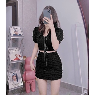 (BIGSIZE) Set váy + chân váy vải xốp