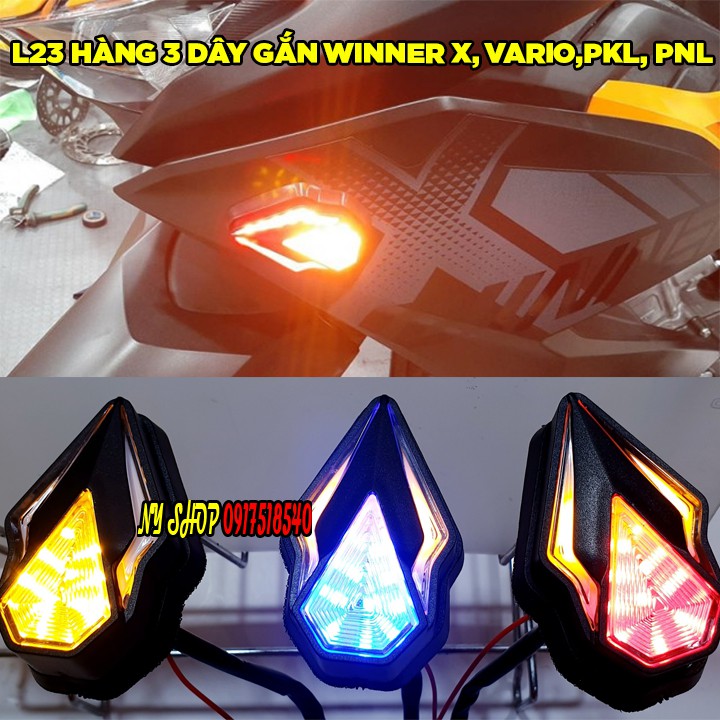 XI NHAN L23 SPIRIT GẮN CHO XE WINNER X , VARIO, PKL, PNL ( HÀNG 3 DÂY F1 )