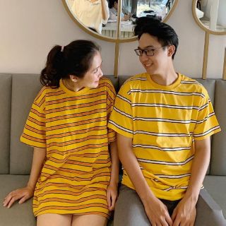 Áo phông kẻ ngang tay lỡ form rộng