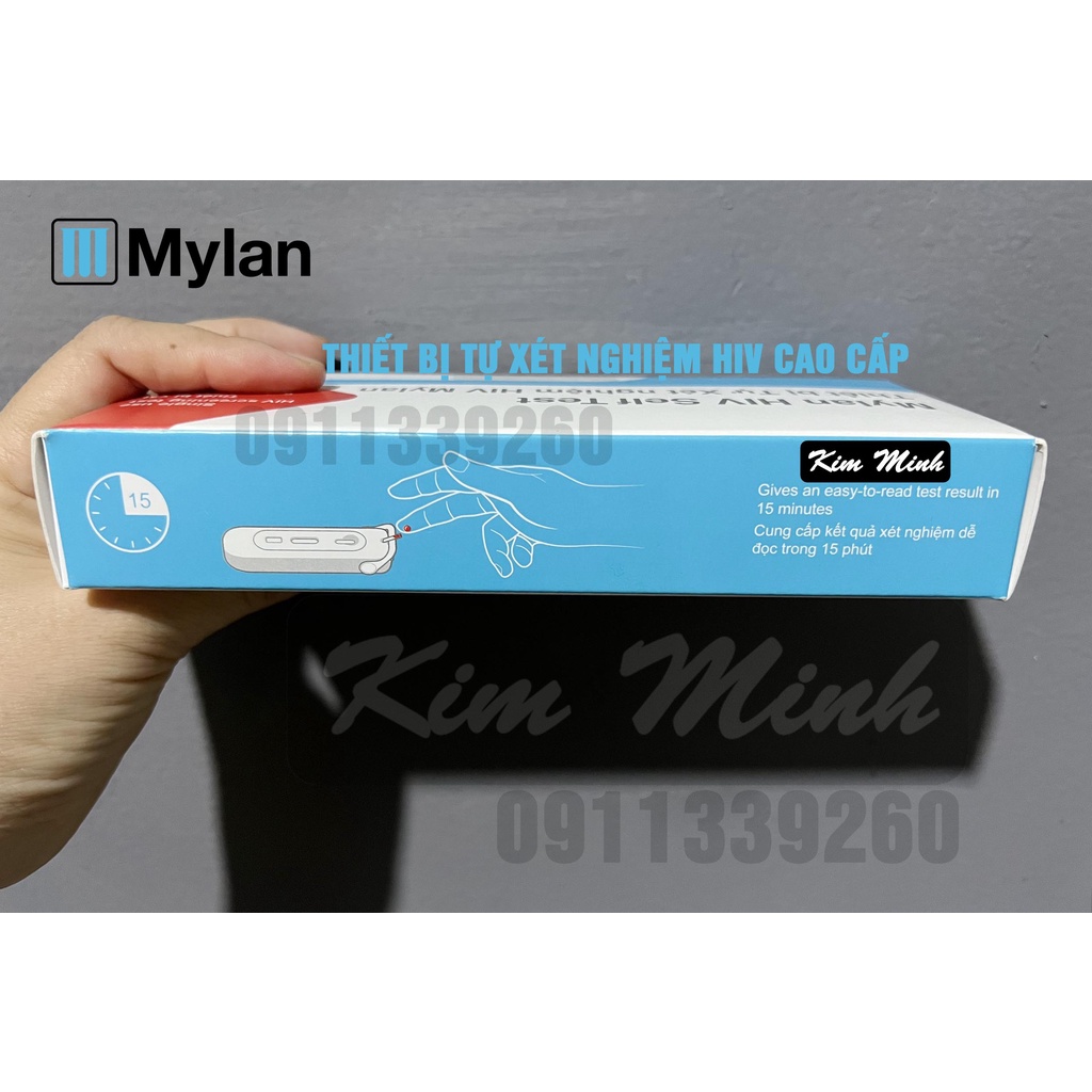 Combo 2 Que thử HIV MYLAN SELF TEST 2024 (hàng nhập khẩu chính hãng) có độ nhạy và chính xác cao