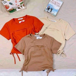 Com bo 3 áo phông kiểu croptop basic dễ mặc - cún shop