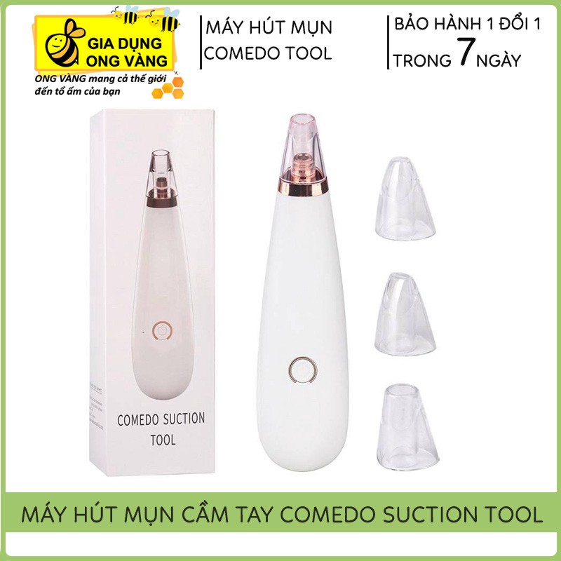 Máy Hút Mụn Cầm Tay 5 Lực Cao Cấp Black Head Detector Dùng Pin Tiểu Siêu Tiện Dụng, Bảo Hành 6 Tháng