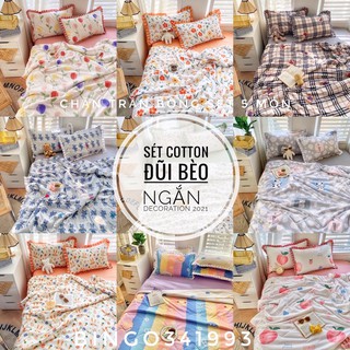 Bộ chăn ga Cottong hoạt tính chăn trần bèo 🆕 mẫu mới 2021