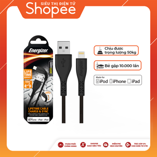 Cáp Lightning LW Energizer 1.2m - C41UBLIG