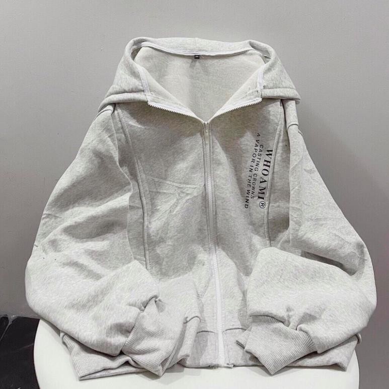 [GIÁ HỦY DIỆT]Áo Khoác Nỉ Ngoại Form Rộng Unisex Nam Nữ Chạy Chữ- Áo Nỉ Ulzzang