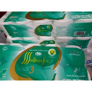 Combo 2 Bịch Giấy Vệ Sinh Hà Nội Dây 10 Cuộn 1 bịch không lõi