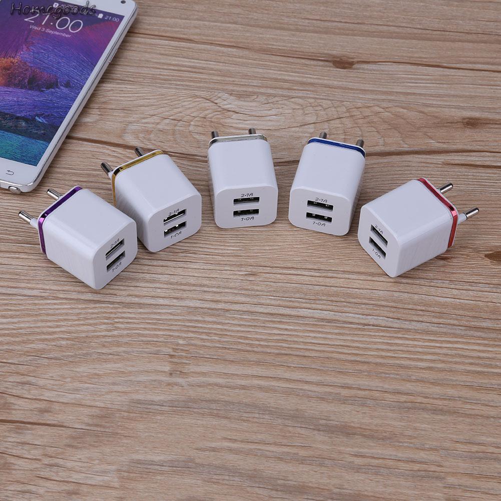 Đầu Sạc 2 Cổng Usb 2.1a