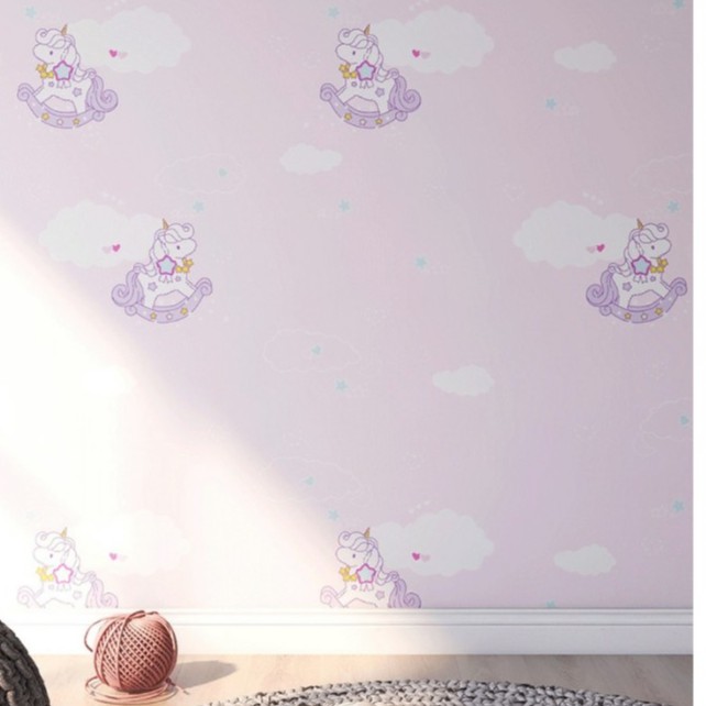 1m decal giấy dán tường ngựa gỗ khổ 45cm keo sẵn